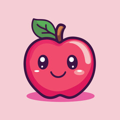 Tropical Apple Vector Art for Healthy and Organic Projects