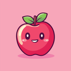 Fresh Apple Fruit Vector Design for Healthy Eating Projects