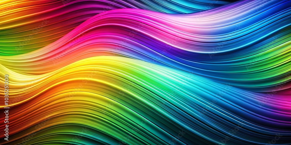 Poster abstract multicolored background with wavy lines for vibrant designs and art projects