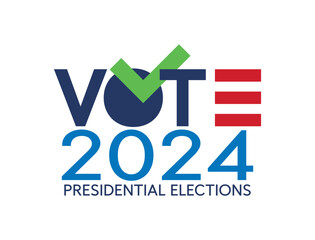 Vote. USA election campaign logo