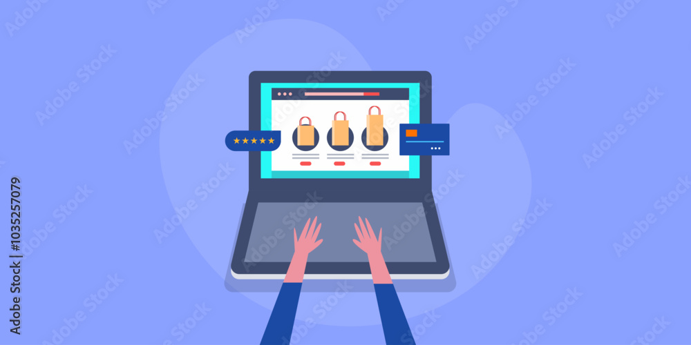 Poster ecommerce web store display personalised recommended products for online shopping improve customer e