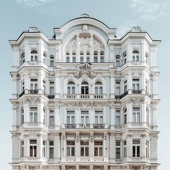 Fototapeta premium Detail of the facade of a building in Vienna, Austria.