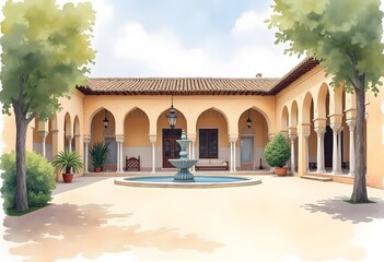 Obraz premium View of the palace city