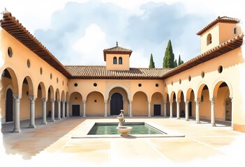 Fototapeta premium View of the palace city