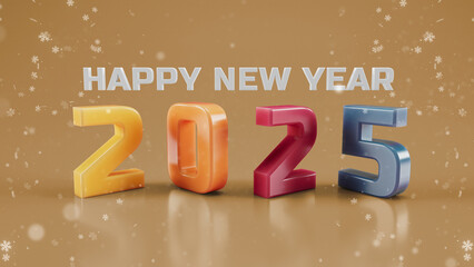 New year 2025 text background