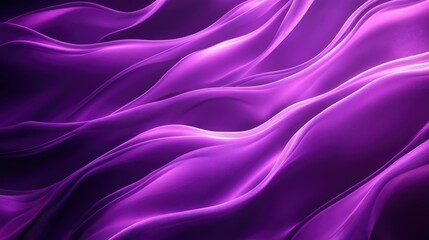 Flowing purple waves creating a luxurious and dynamic abstract background 