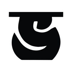 Bold Bengali Alphabet Vector Set