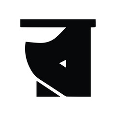 Bold Bengali Alphabet Vector Set