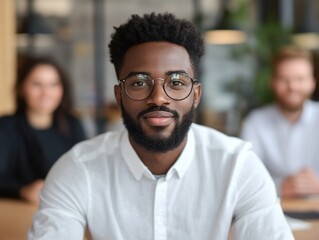 Professional and confident young man