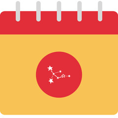 astronomy star planet icon flat design