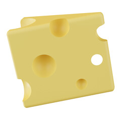 piece of cheese 3d icon