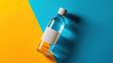 Water Bottle Mockup, high-end and customizable with realistic high-resolution rendering, ideal for branding, packaging design, and professional presentations, AI Generative