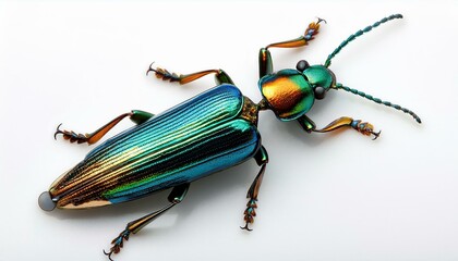 Fototapeta premium Jewel Beetle on White 