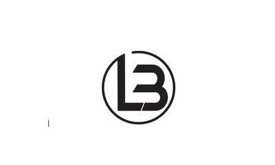 LB, BL, L, B Abstract Letters Logo Monogram	