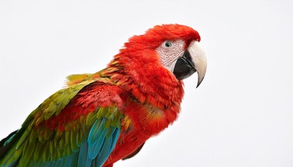 Obraz premium Parrot whole body on White 