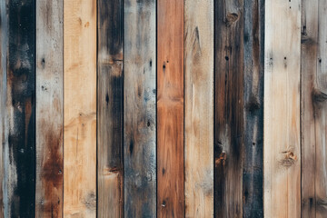 Brown wooden old boards, fence. Design template for backgrounds, backdrops and wallpapers. Beautiful rustic wood, teak, wenge with space for text