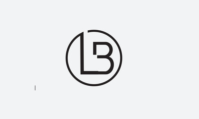 LB, BL, L, B Abstract Letters Logo Monogram	