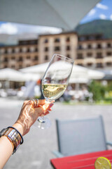 white wine in Zermatt