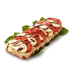 Fresh Caprese Salad with Ripe Tomatoes and Cheese