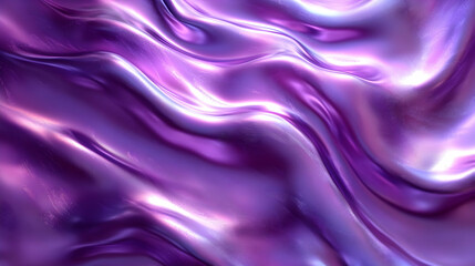 Obraz premium Purple Liquid Metal Abstract Background: Flowing, Shiny, and Dynamic