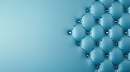 A blue leather-textured background with soft lighting and subtle shadows, giving it a luxurious, refined feel