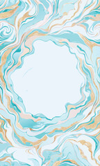 Elegant Blue and Gold Marble Texture with Fluid Abstract Design
