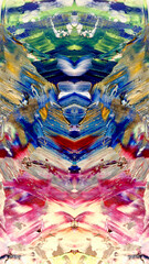 Fototapeta premium Abstract background art . Ethnic pattern. Mixtures of oil paint. Trendy hand painting canvas. Wall decor and Wall art prints Idea. 3D Texture. Art object