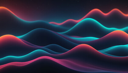 Colorful Abstract Waves | Aurora style | good for visualization of latent spaces