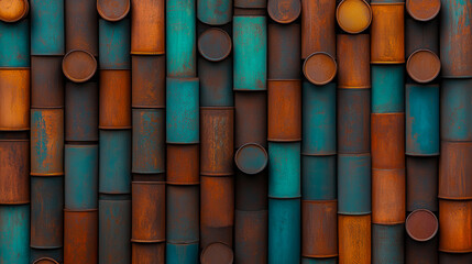stack of pipes