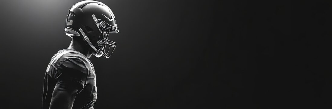 Football Player Silhouette.