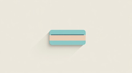 A blue and pink rectangle with a white background