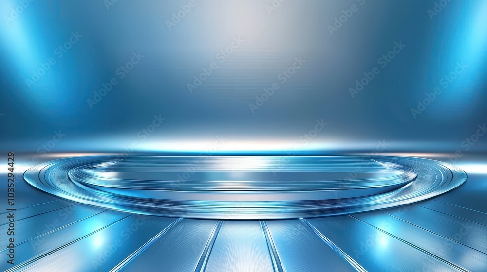 Aufkleber a rich blue metallic texture background with light reflections and smooth highlights, creating a mod