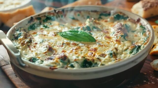 Cheesy spinach and artichoke dip, Video