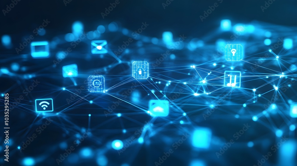 Aufkleber internet network connection wireless communication technology.