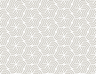 Vector geometric fabric waves seamless texture. Cream colour background.