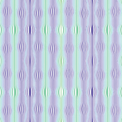 Ocean blue and purple waves. Repeating print for fabric, wrapping paper, textile. Vector illustration