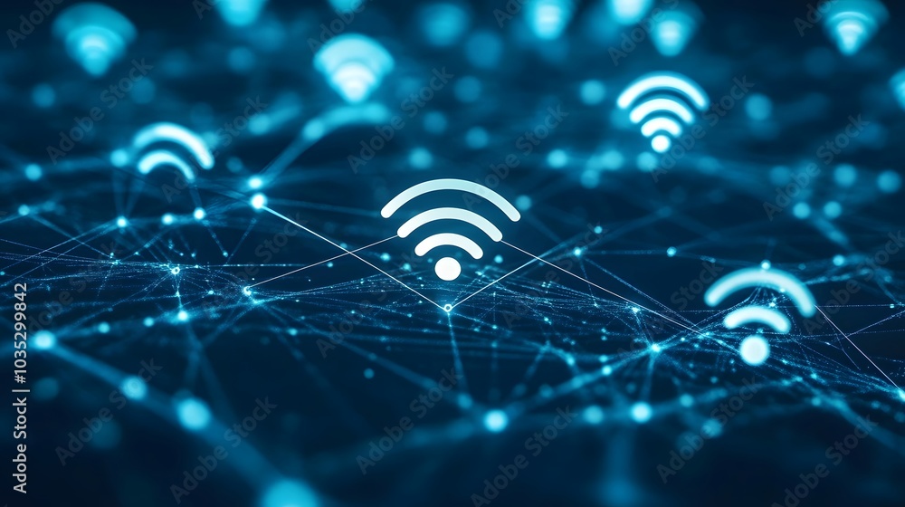 Aufkleber internet network connection wireless communication technology.