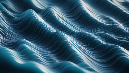 Obraz premium Abstract ice cold landscape | Wavelike art