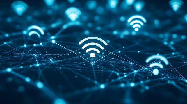 internet network connection wireless communication technology.