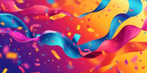 A colorful Happy New Year 2025 banner design, perfect for wishes, greetings, cards, brochures, covers, posters, or headers.