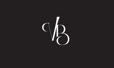 VB, BV , B , V, Abstract Letters Logo Monogram	