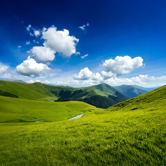 Fototapeta premium landscape with clouds