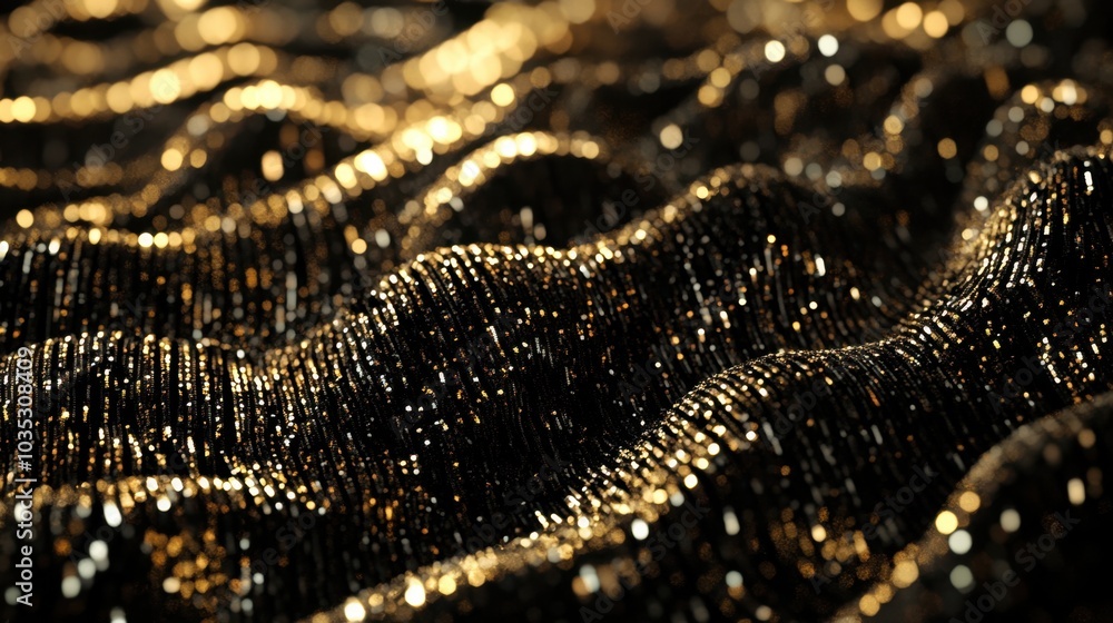 Aufkleber a mesmerizing backdrop with shimmering sequins and soft waves, reminiscent of silk fabric, creating 