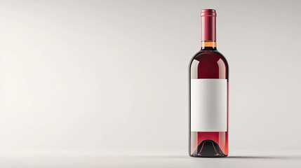 Wine Bottle Mockup, high-end and customizable with realistic high-resolution rendering, ideal for branding, packaging design, and elegant presentations, AI Generative