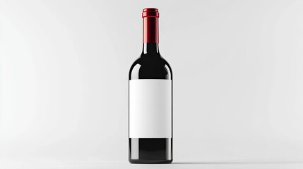 Wine Bottle Mockup, high-end and customizable with realistic high-resolution rendering, ideal for branding, packaging design, and elegant presentations, AI Generative
