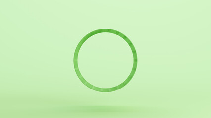 Green bionic grill mesh cylinder tube shape technology design element neutral monochrome soft tones mint green background 3d illustration render