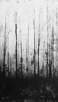 forest in fog