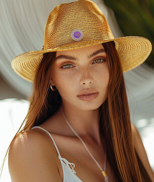 portrait of a woman in a hat