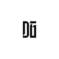 DG monogram logo design letter text name symbol monochrome logotype alphabet character simple logo