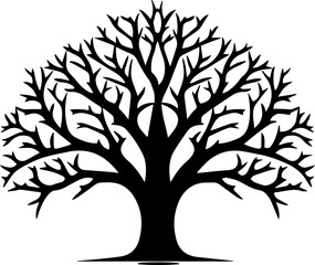 Obraz premium silhouette of tree